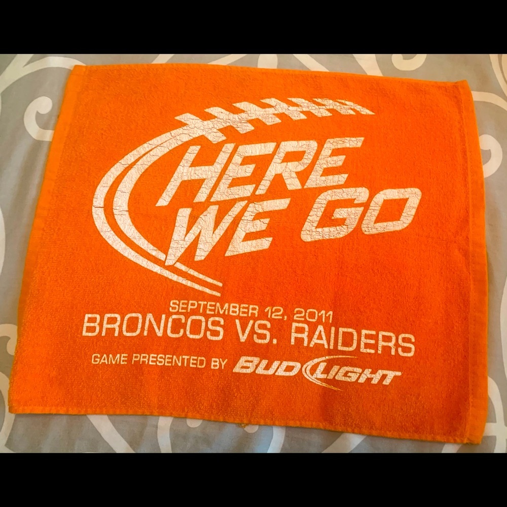 Denver Bronco vs Oakland Raider Rally Towel